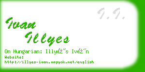 ivan illyes business card